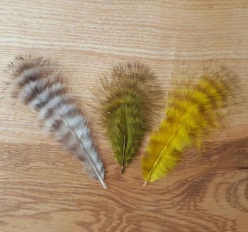 Marabou Grizzly Federn -7 Farben zur Auswahl-