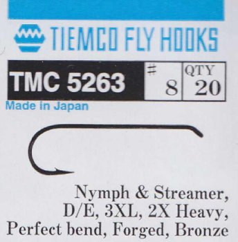 Tiemco TMC 5263 Der Nymph- und Streamer-Haken