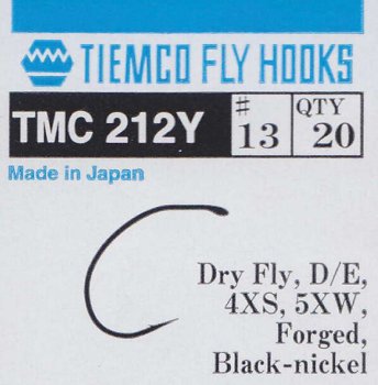Tiemco TMC 212 Y Der ultrafeine Trockenfliegenhaken / Hegene
