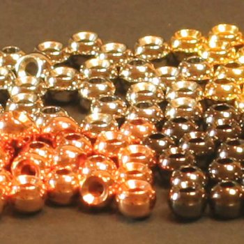 Messing Perlen Beads Inhalt 30 Stück Auswahl: Gold (Echtvergoldet), Kupfer, Nickel und Black