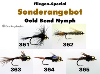 Sonderangebot Goldkopf-Nymphen Größe 12