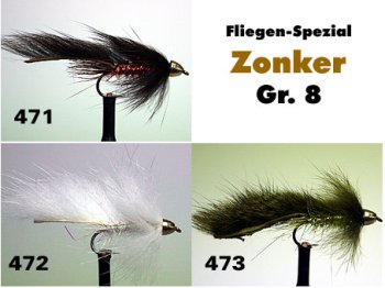 Cone Head Zonker Gr.8 Bunny-Streamer 4 verschiedene Sorten zur Auswahl