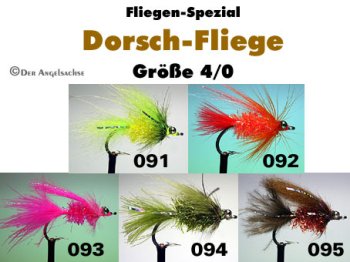 Dorsch / Pollak / Makrele-Fliegen auf Partridge-Salzwasser-Haken