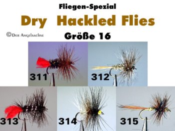Dry Hackled Flies