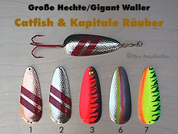 Catfish & Kapitale Räuber 70g (5 Farb-Modelle zur Auswahl)