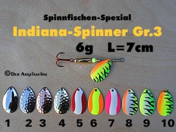 Indien-Spinner Gr.3 6g ( 10 Farben zur Auswahl)