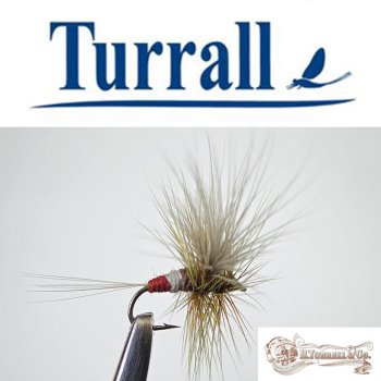Turrall No.08 Iron Blue Dun in Größe 16 Special European Dry -Eine klassische, traditionelle Trockenfliege aus England-