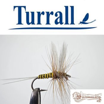 Turrall No.06 Pale Water Dun in Größe 16 Special European Dry -Eine klassische, traditionelle Trockenfliege aus England-