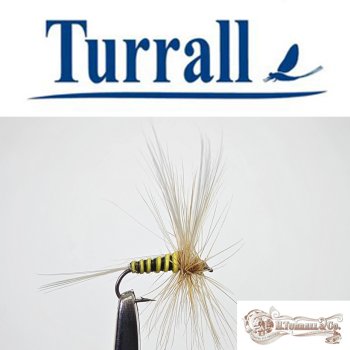 Turrall No.07 Pale Water Imago in Größe 16 Special European Dry -Eine klassische, traditionelle Trockenfliege aus England-