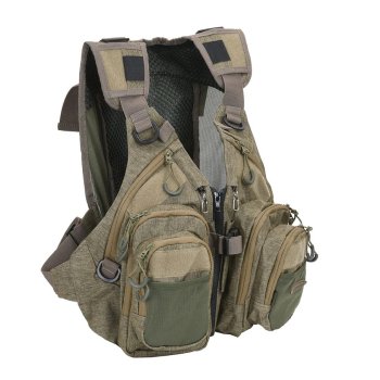 Vision Mega Bra Nutria Die Fliegenweste mit dem integrierten Tagesrucksack