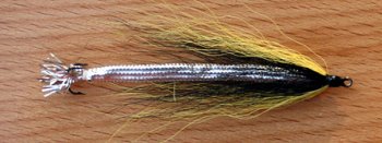 Yellow & Black #2 Snake Flies Seatrout River & Stream