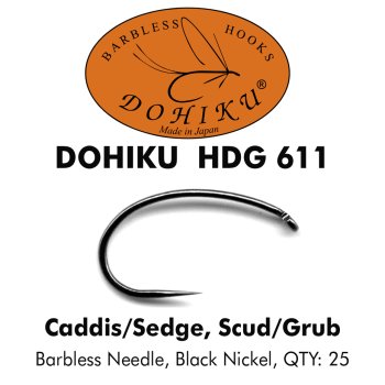 DOHIKU HDG 611 Geschränkter Nymphenhaken