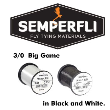 SEMPERFLI Nano Silk Big Game 200D 3/0 Bindefaden