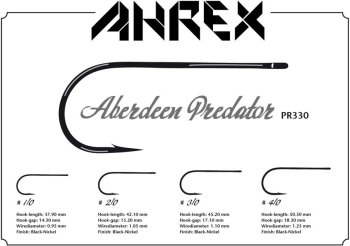 Ahrex PR330 Aberdeen Predator Fliegenhaken