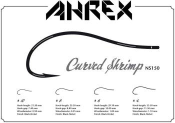 Ahrex NS150 Curved Shrimp Fliegenhaken