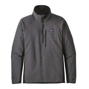 Patagonia Men's Performance Better Sweater 1/4-Zip Fleece Forge Grey w/Black Sonderangebot, nur solange unser Vorrat reicht - Schnell zuschnappen & sparen!