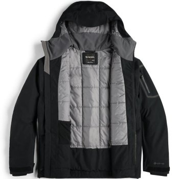 Simms Bulkley Jacket Black Modell 2026 Die warme, gefütterte, wasserdichte Watjacke!