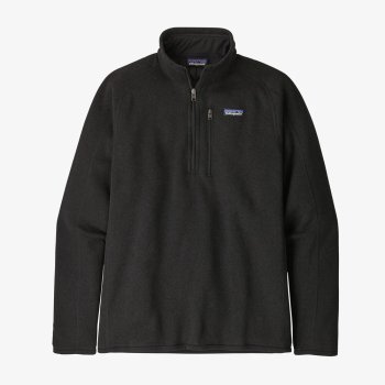 Patagonia Men's Better Sweater 1/4-Zip Fleece Black Sonderangebot, nur solange unser Vorrat reicht - Schnell zuschnappen & sparen!