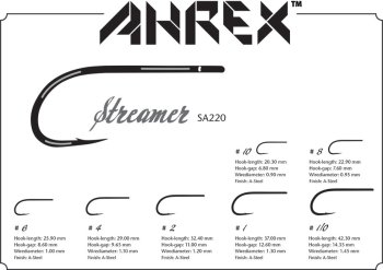 Ahrex SA 220 Streamer S/E Fliegenhaken