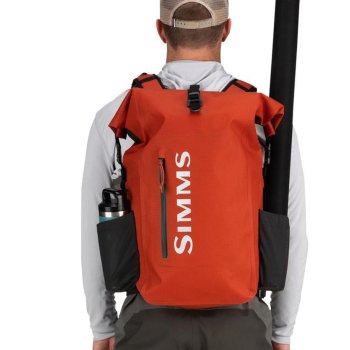 Simms Dry Creek Rolltop Backpack Simms Orange Der Wasserdichte Fliegenfischer-Rucksack