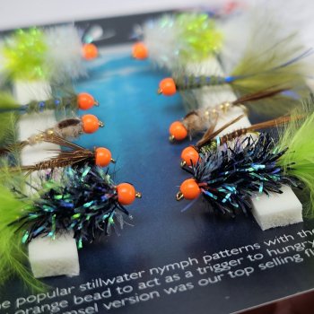 Turrall Hot Heads -FluoNymphenSet- FinestFishingFlies