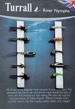 Turrall River Nymphs Goldkopf-Nymphen-Set FinestFishingFlies