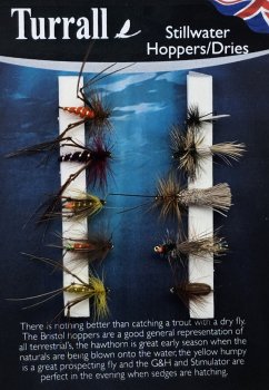 Turrall Stillwater Hopper/Dries Trockenfliegen- und Hopper-Set FinestFishingFlies