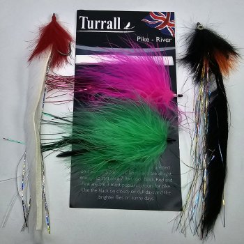 Turrall Pike River Das Hechtfliegenset zum Fluss-Fischen FinestFishingFlies
