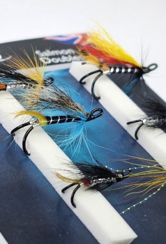Turrall Salmon Doubles Selection Lachs-Fliegen-Kollektion auf Doppelhaken FinestFishingFlies