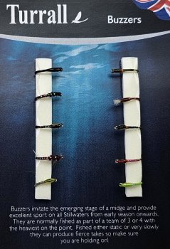 Turrall Buzzers Selection Die Mückenlarven-Kollektion für Forellen und Maränen FinestFishingFlies