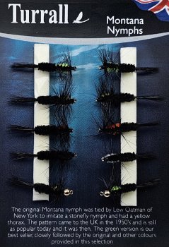 Turrall Montana Nymphs Selection Die Montananymphen-Kollektion FinestFishingFlies