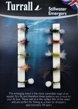 Turrall Stillwasser Emergers Selection Aufsteiger zum Stillwasserfliegenfischen FinestFishingFlies