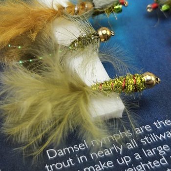 Turrall Damsel Selection Eine Kollektion beschwerter und unbeschwerter Damsel-Nyphen FinestFishingFlies