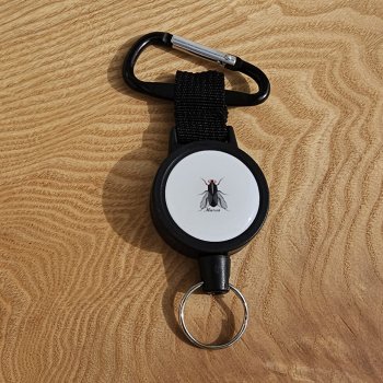 MUSKA Big Black Net Zinger with Metal Wire KescherbefestigungKräftigeAusziehrolle
