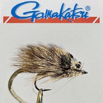 Gamakatsu Musky Mouse Natural Größe 2/0 Schwimmender Hechtstreamer mit Krautschutz