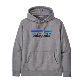 Patagonia P-6 Logo Uprisal Hoody Gravel Heather (GLH) Sonderangebot, nur solange unser Vorrat reicht - Schnell zuschnappen & sparen!
