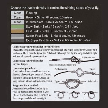 Airflo Trout 8ft Polyleader-Vorfächer zum Forellenfischen