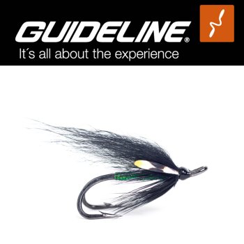 Guideline TS Black Stealth Double #6 Lachs-Fliege auf Doppelhaken