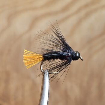 WetFly / Nymph Claret/Fluo OrangeTail Größe 10 Kombination Nymphe/ Nassfliege