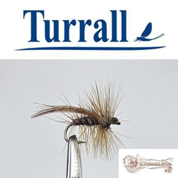Turrall No.27 Night Sedge in Größe 14 Special European Dry -Eine klassische, traditionelle Trockenfliege aus England-