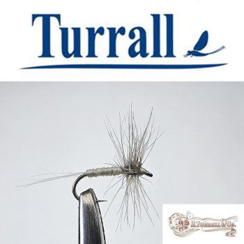 Turrall No.25 Caenis in Größe 18 Special European Dry -Eine klassische, traditionelle Trockenfliege aus England-