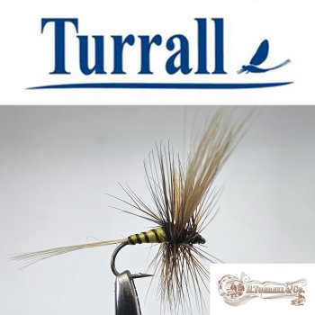 Turrall No.19 Ecdio Fluminum in Größe 14 Special European Dry -Eine klassische, traditionelle Trockenfliege aus England-