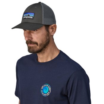 Patagonia P-6 Logo LoPro Trucker Hat Black (BLK)