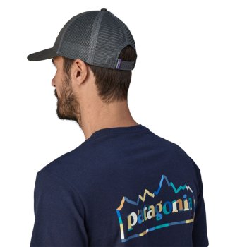 Patagonia P-6 Logo LoPro Trucker Hat Black (BLK)