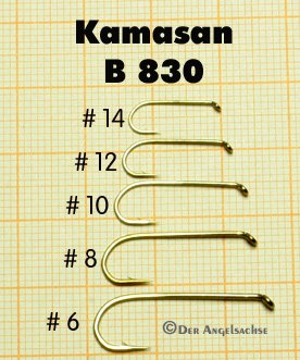 Kamasan B830 Round Bend Nymph Sonderangebot 100 Haken, Nur solange Vorrat reicht!