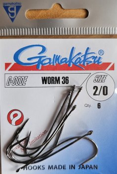 Gamakatsu Worm 36 Als Streamerhaken bestens geeignet