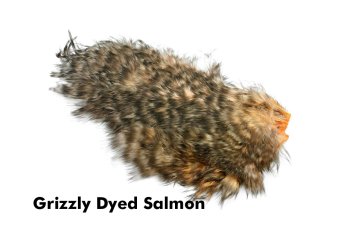 Whiting Mini Bird Fur Grizzly