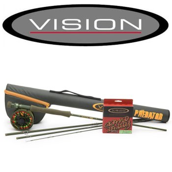 Vision Predator Outfit #9 9Ft Das perfekte Set zum Fliegenfischen auf Hecht mit 6 fängigen Gratis-Hechtfliegen in einer praktischen Fliegenbox. Einführungspreis nur für kurze Zeit!