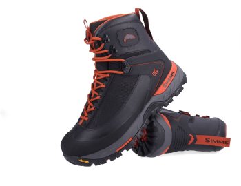 Simms G4 Pro Powerlock Boot Carbon Watschuh mit Filz- oder Vibram-Sohle