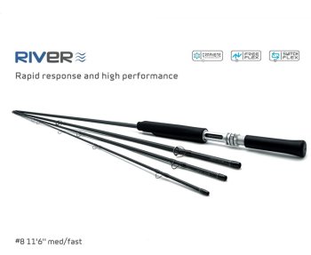 ArcticSilver RIVER SWITCH with/without SWITCH-FLEX HANDLE Rapid response and high performace Fliegenruten zum Flussfischen